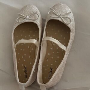Cat & Jack Glittery Bow Ballet Flats